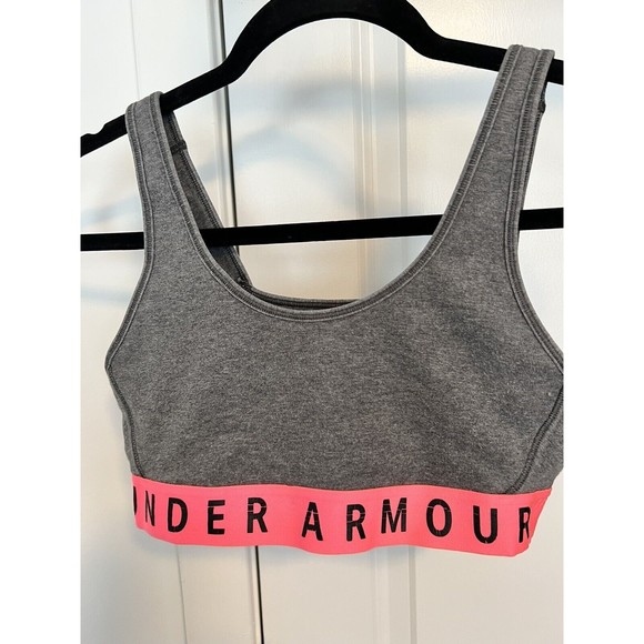 Under Armour Women's Favorite Cotton Everyday Bra Small Charcoal/PinkBlack S - Picture 3 of 8